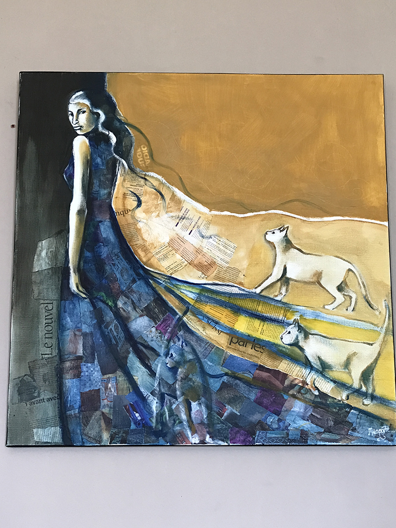 Art by Muriel Laporte in Hotel Cosmos, Contrexéville 